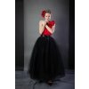 Tutu sukně tylová dámská maxi - černá - délka 100 cm - na plesy