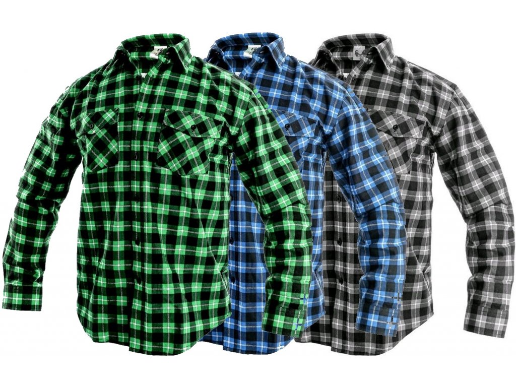 Pracovné odevy - pracovná košeľa s dlhým rukávom CXS TOM - ADET SK s.r.o.