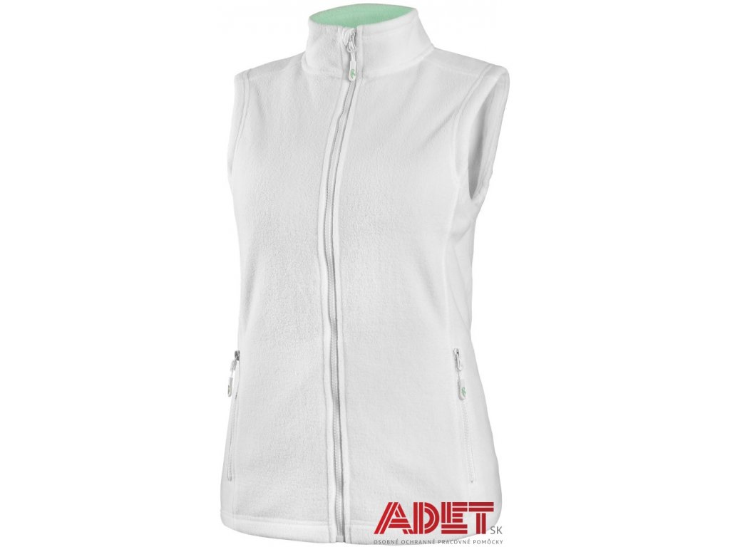 Pracovné odevy - dámska fleecová biela vesta CXS MILFORD - ADET SK s.r.o.