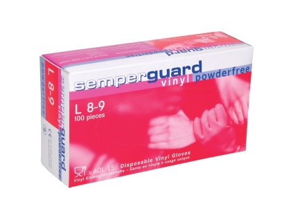 rukavice semperguard vinyl nepudr