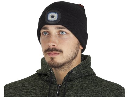 ciapka s led svetlom bennon lumos usb led hat black 0909100060