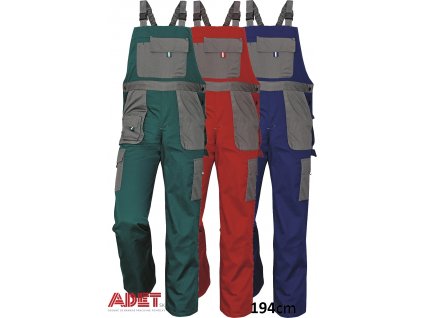 nohavice pracovne s naprsenkou 03020192 MAX EVOLUTION bibpants blue 1