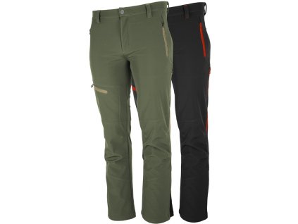 softshellove nohavice bennon force trousers black green