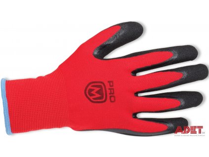 pracovne rukavice promacher manos gloves black red