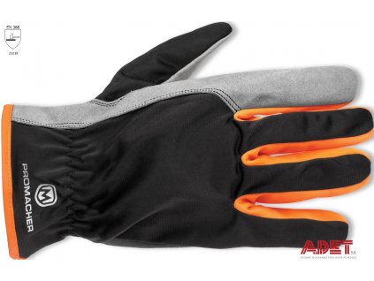 pracovne rukavice promacher carpos gloves grey orange