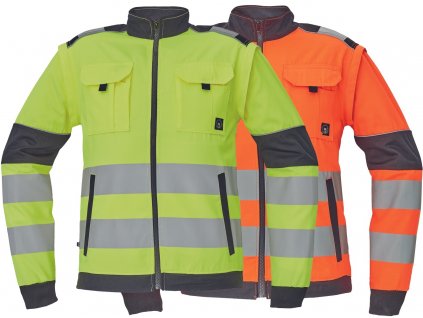 panska pracovna bunda cerva max vivo hi vis