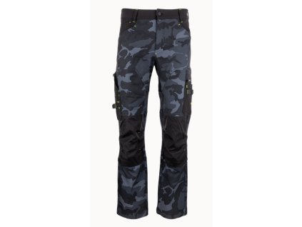 nohavice CAMOS Trousers black grey BENNON