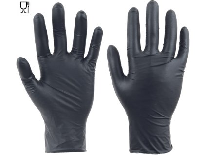jenorazove chemicke rukavice cerva spoonbill black 0109007899000