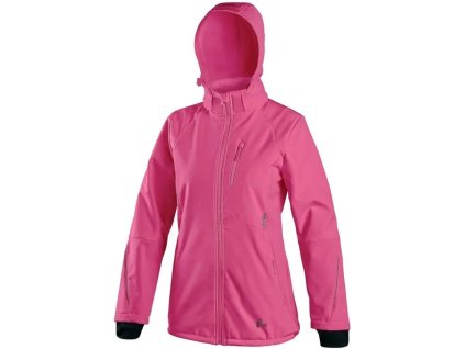 damska softshellova bunda cxs nevada ruzova