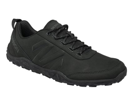 volnocasova obuv bennon barefoot leather graphite black side1