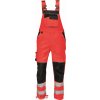 pracovne nohavice s naprsenkou cerva 03020328 KNOXFIELD HV BIBPANTS red
