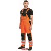 pracovne nohavice s naprsenkou cerva 03020328 KNOXFIELD HV BIBPANTS orange 1