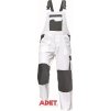 pracovne nohavice s naprsenkou cerva 03020248 TAUPO bibpants white