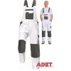 pracovne nohavice s naprsenkou cerva 03020248 TAUPO bibpants white 1