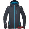 softshellova bunda ardon floret damska cierno tyrkysova h6308