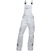 pracovne nohavice ardon urban s naprsenkou biele h6484