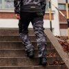 nohavice CAMOS Trousers black grey BENNON postava