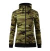 pracovna mikina malfini camo zipper c20 camouflage green