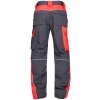 nohavice pracovne do pasa ardon neon sivo cervene h6436 002