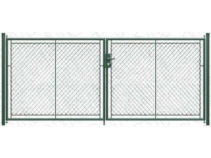 6222 brana klasik dvoukridla sirka 3600 mm zn zelena