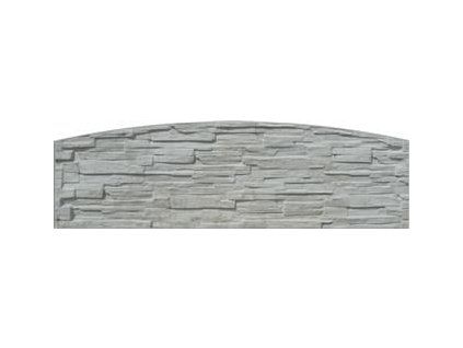 6324 deska dekor oblouk 2000 x 500 x 45 mm seda stipany kamen jednostranna