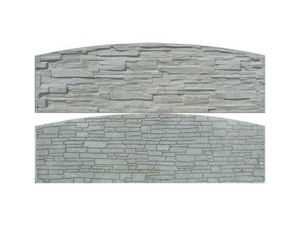 6327 deska dekor oblouk 2000 x 500 x 45 mm seda stipany kamen oboustranna