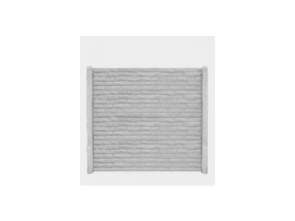 Deska DEKOR ROVNÁ 2000 x 500 x 45 mm ŠEDÁ baculatá cihla JEDNOSTRANNÁ