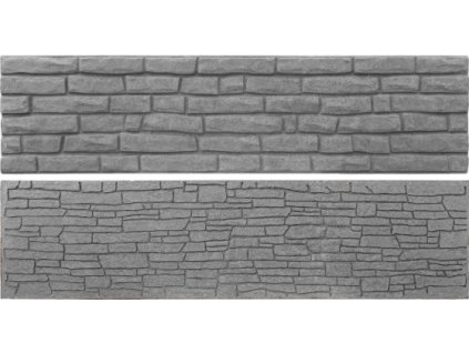 Betonová deska BACULATÁ šedá oboustranná