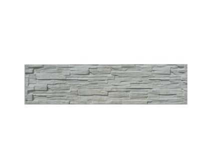 Deska DEKOR ROVNÁ 2000 x 500 x 45 mm ŠEDÁ štípaný kámen JEDNOSTRANNÁ