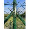 7212 1 sloupek medium s montazni listou pvc 48 mm zeleny 6005