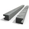 Sloupek betonový na výšku plotu 1000 mm KONCOVÝ oboustranný  šedý