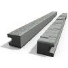 7296 sloupek betonovy na vysku plotu 1500 mm koncovy oboustranny sedy