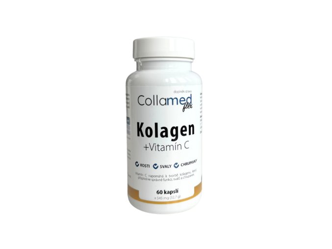 Collamed Flex – Hovězí kolagen + vitamín C 60 kapslí