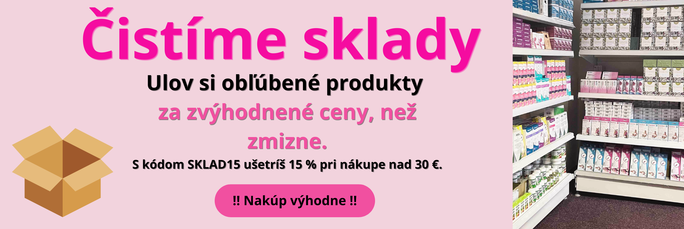 Zľava -15 % na celý nákup