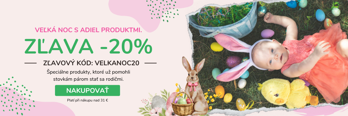 <b>Veľkonočná zľava -20%</b> na ADIEL produkty.