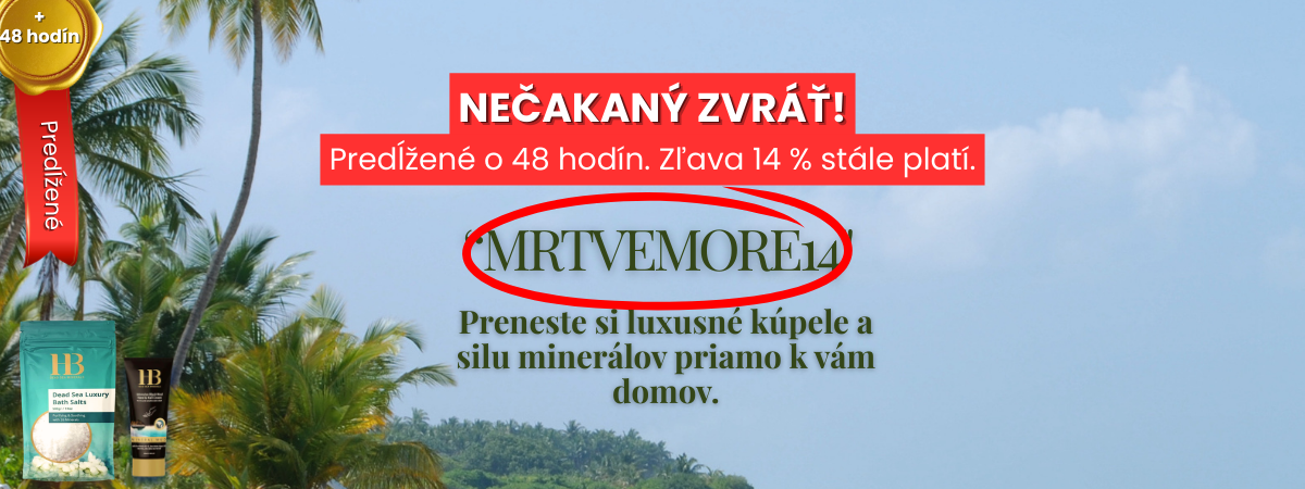 Mrtvé moře 14% zĺava s kodom mrtvemore14
