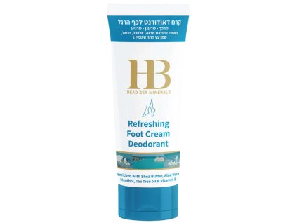 H&B Dead Sea Minerals - Osviežujúci krémový dezodorant na nohy 100 ml