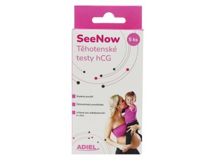 ADIEL SeeNow tehotenské testy hCG, 5 ks