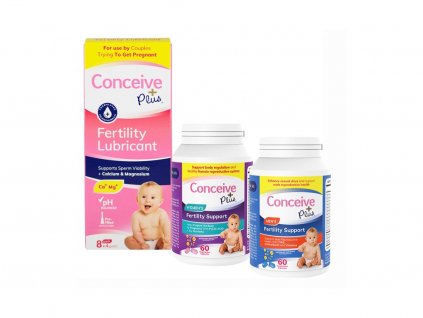 Conceive Plus Súprava PRE PÁRY II - Gél 8x4MG, MEN 60 KAPSÚL, WOMEN 60 KAPSÚL