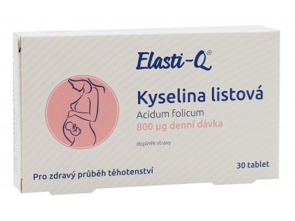 Elasti-Q Kyselina Listová 800 µg, 30 tabliet