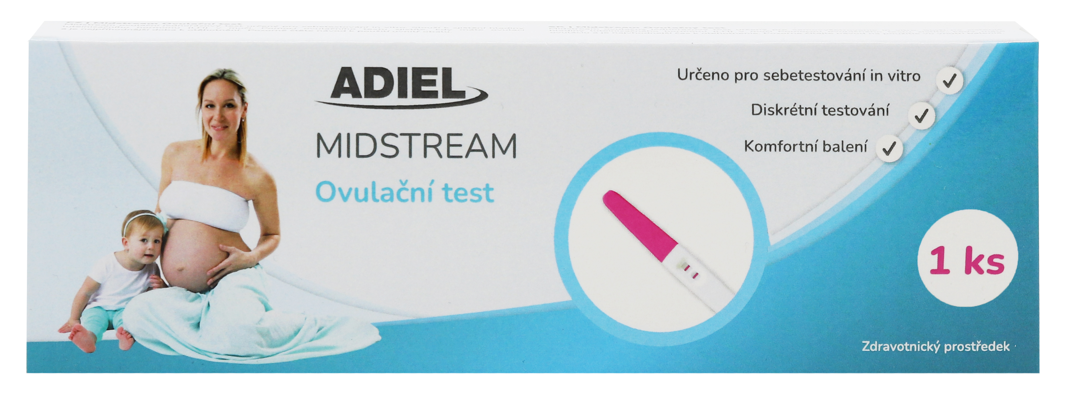 ADIEL Midstream ovulačný test, 1 ks