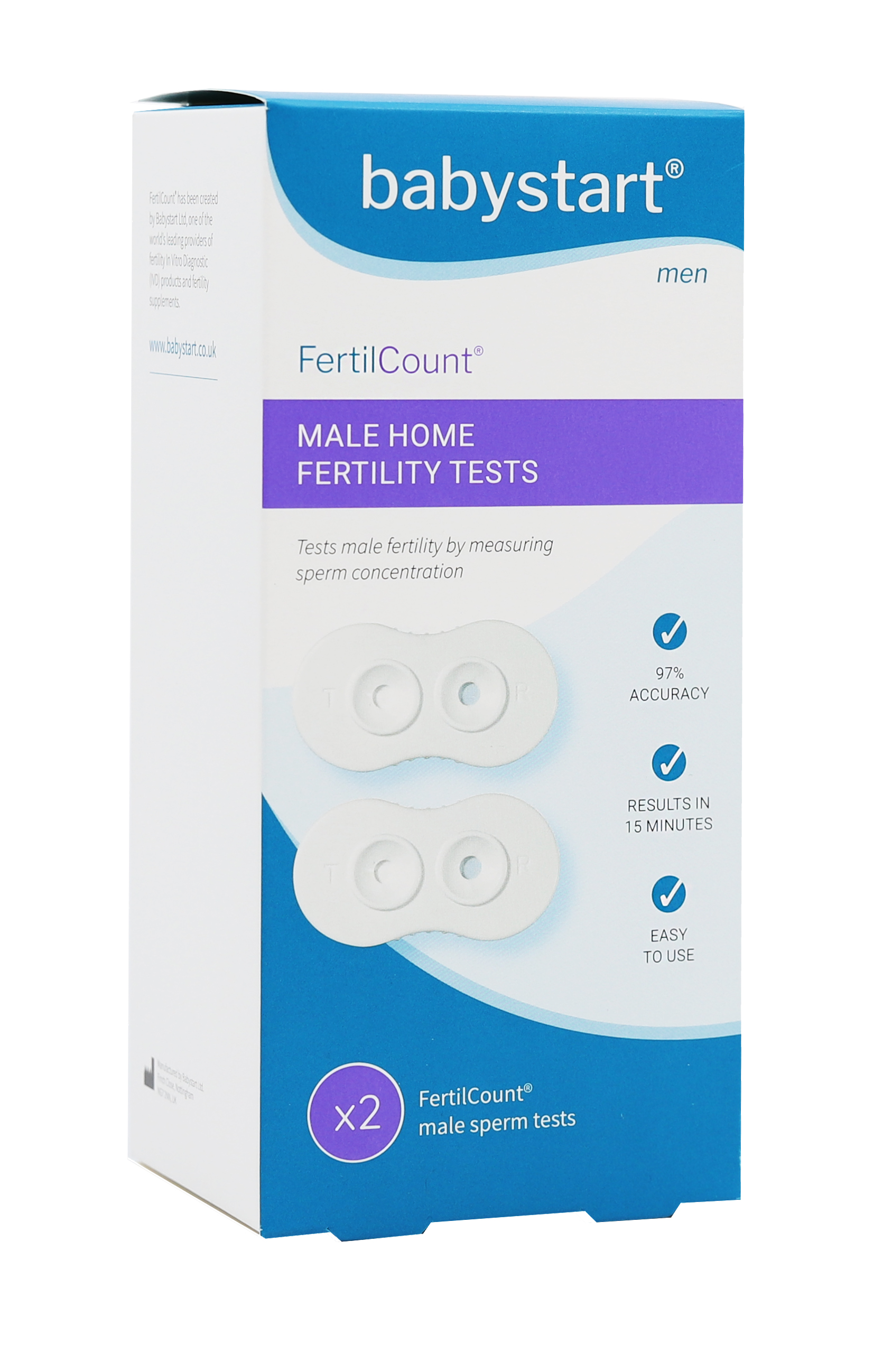 E-shop Babystart FertilCount 2 test mužskej plodnosti 2 použitie