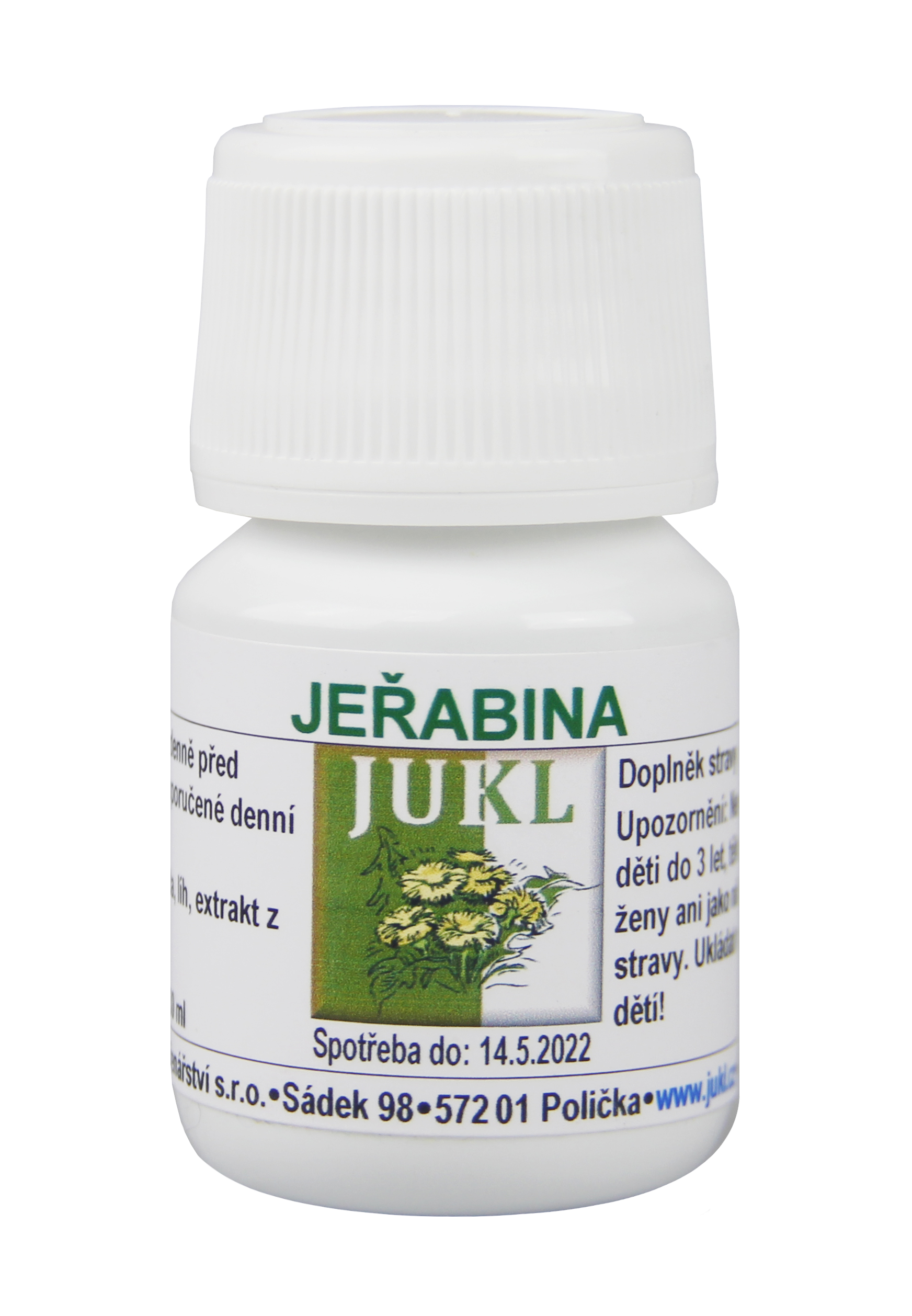 Bylinářství-kořenářství JUKL Tinktúra Jarabina 30 ml 1 ks v balenie: 1x30ml