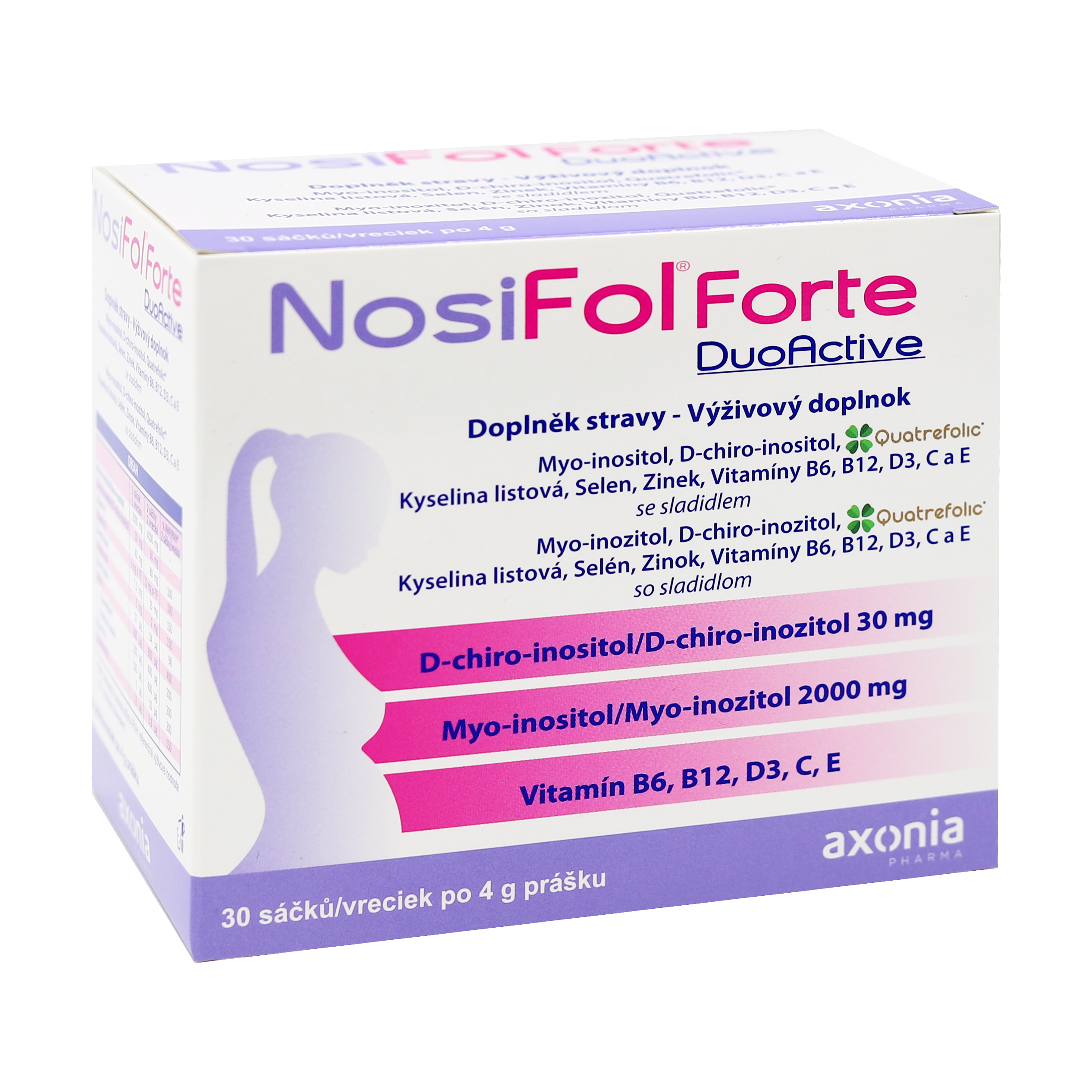E-shop Axonia NosiFol Forte DuoActive vrecká 30x4 g