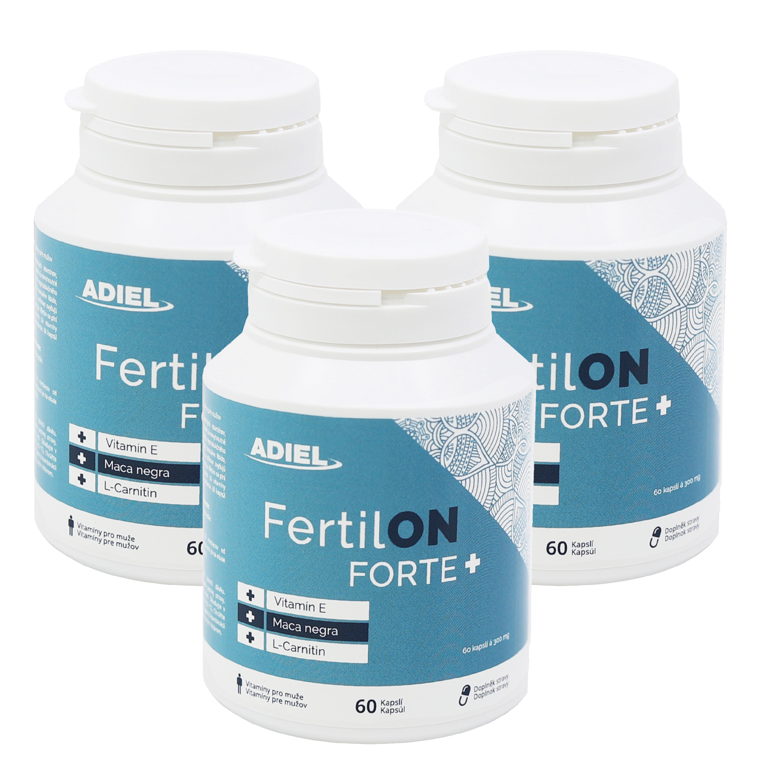 E-shop ADIEL FertilON forte plus – vitamíny pre mužov 60 kapslí 3 ks v balenie: 3x60 kapslí