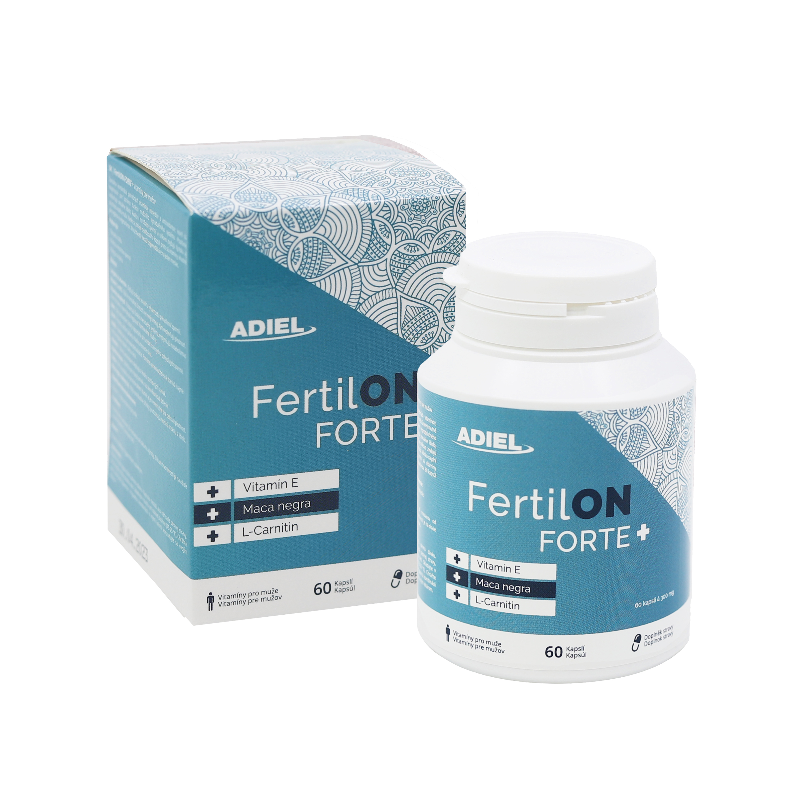 E-shop ADIEL FertilON forte plus – vitamíny pre mužov 60 kapslí 1 ks v balenie: 1x60 kapslí