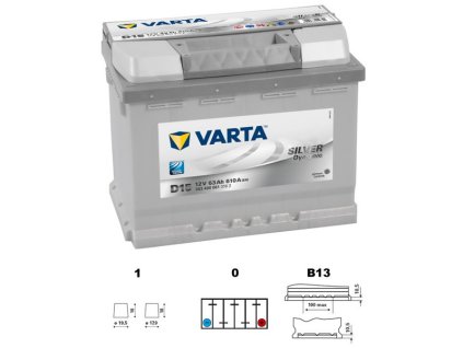 autobaterie VARTA  Dynamic SLI     63Ah   12V   610A     242x175x190