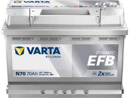 autobaterie VARTA  Dynamic EFB  70Ah 12V  760A  278x175x190
