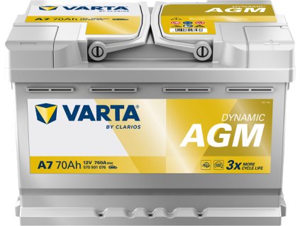 autobaterie VARTA  Dynamic AGM  70Ah   12V   760A  278x175x190