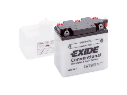motobaterie EXIDE   suchá, přednabitá   6V    6Ah   40A   100x55x110